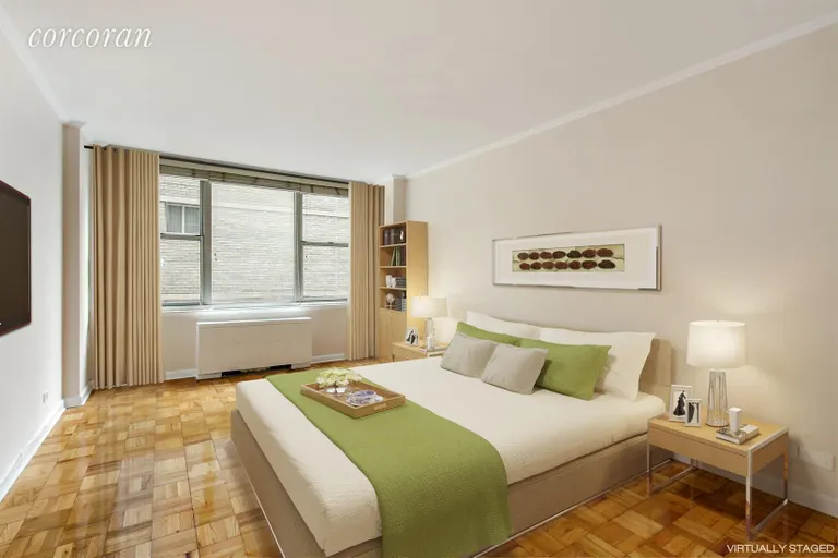 New York City Real Estate | View 250 East 65th Street, 5D | Bedroom Staged | View 7
