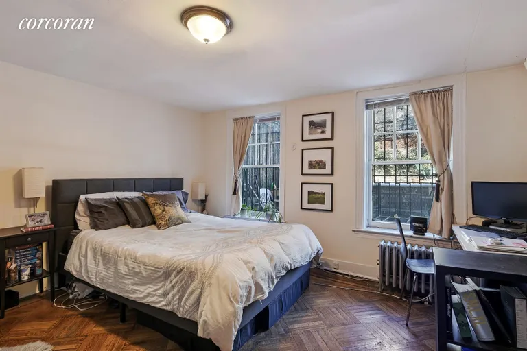 New York City Real Estate | View 233 Dean Street | Garden Apartment Bedroom | View 10