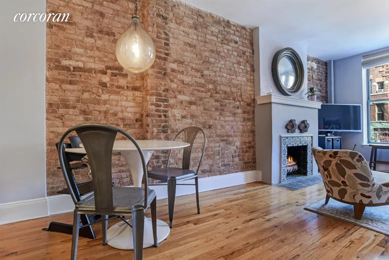 New York City Real Estate | View 654 Carroll Street, 2R | Flexible dining space with exposed brick | View 2