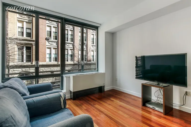 New York City Real Estate | View 50 West 15th Street, 2C | Second Bedroom with Floor to Ceiling Windows  | View 7