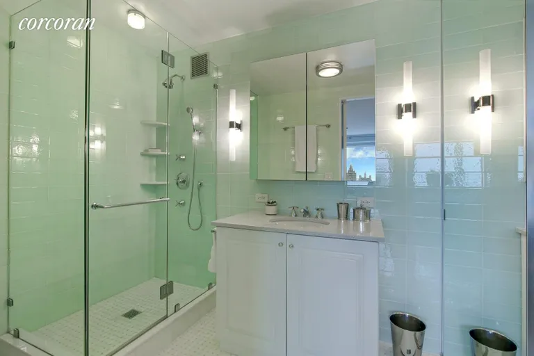New York City Real Estate | View 10 West 66th Street, 32D | Master Bathroom | View 6