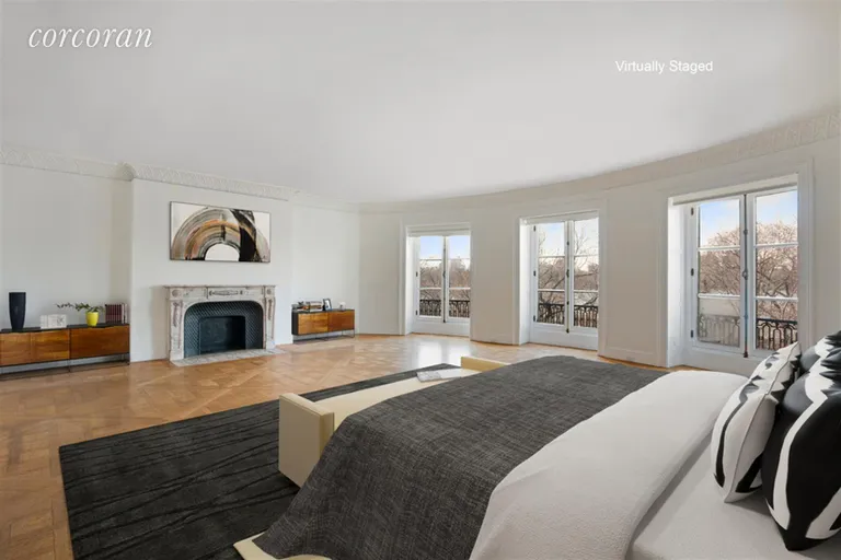 New York City Real Estate | View 1083 Fifth Avenue | Bedroom with Central Park views | View 3