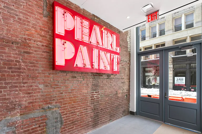 New York City Real Estate | View 57 Lispenard Street, 2 | Pearl Paint Original Sign in building lobby | View 11