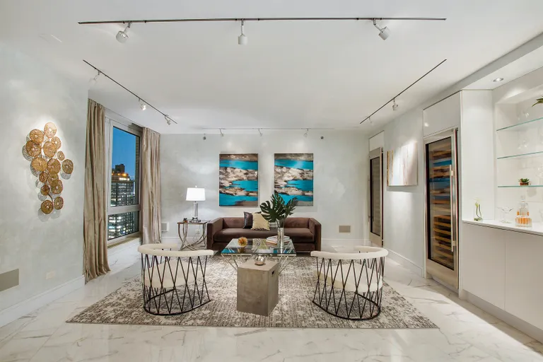 New York City Real Estate | View 300 East 77th Street, 27/28B | Living Room | View 3