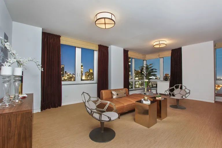 New York City Real Estate | View 300 East 77th Street, 27/28B | Media Room/Library | View 7