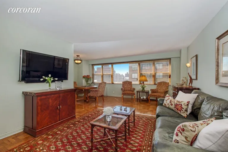 New York City Real Estate | View 165 East 32Nd Street, 16F | Living Room/Dining Alcove | View 2