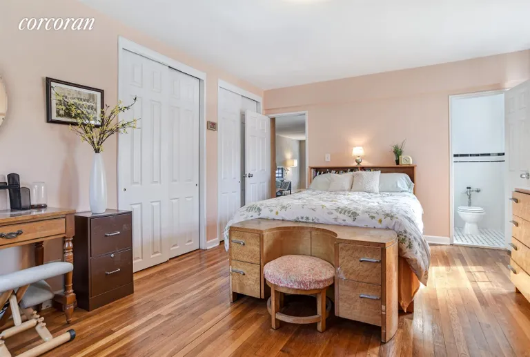 New York City Real Estate | View 616 East 18th Street, 1H | Master bedroom w/ en suite bath + western terrace | View 4