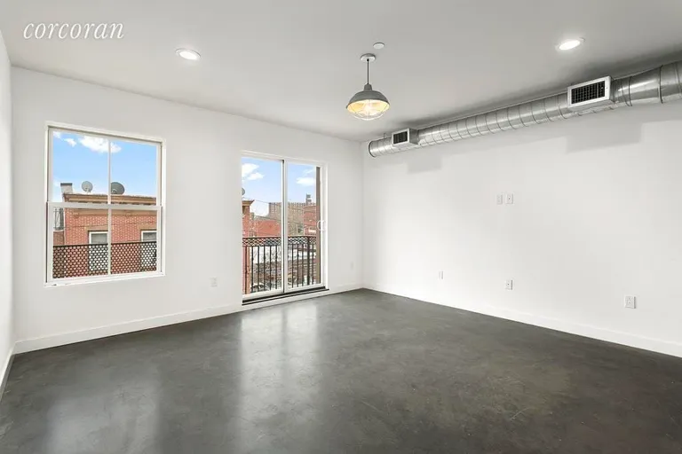 New York City Real Estate | View 15 Luquer Street, 1 | Massive living room with balcony | View 2