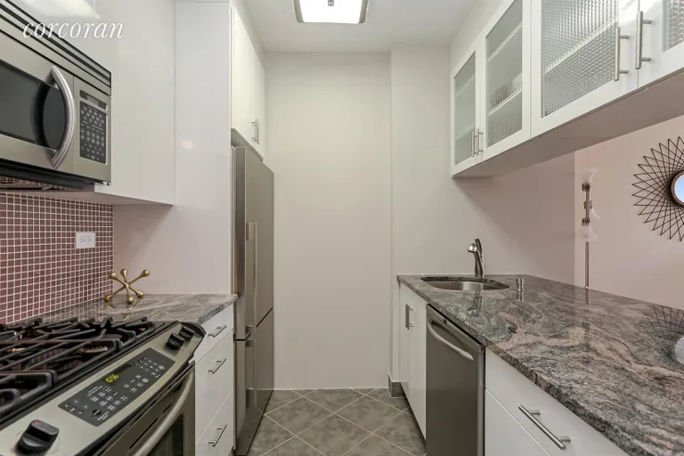 New York City Real Estate | View 380 Rector Place, 12C | Renovated with stainless steel appliances | View 2