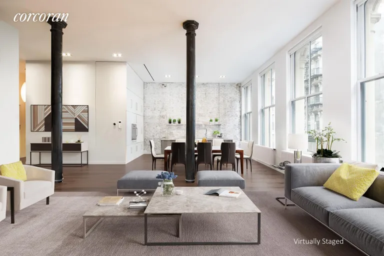 New York City Real Estate | View 46 White Street, 2 | Great Room - Virtually Staged | View 2