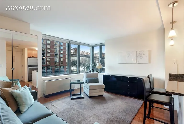 New York City Real Estate | View 455 Main Street, 4C | Living Room | View 4