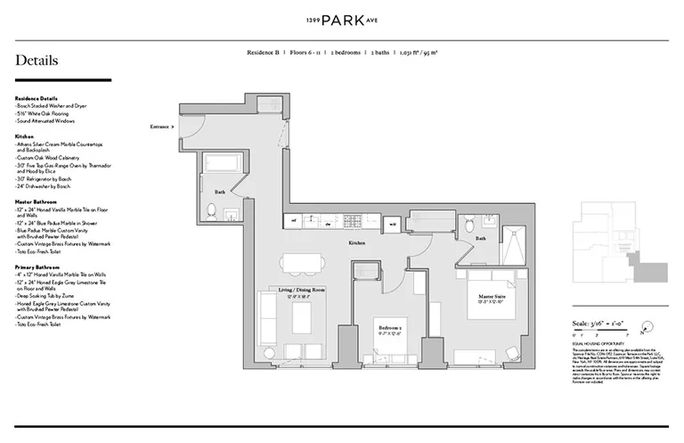 1399 Park Avenue, 11B | floorplan | View 3