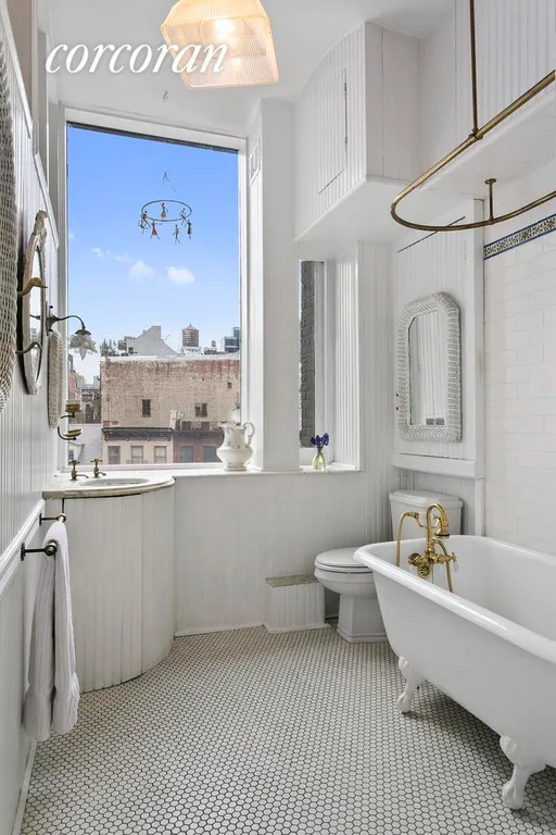 New York City Real Estate | View 45 Lispenard Street, 4W | Parisian windowed bathroom. | View 4