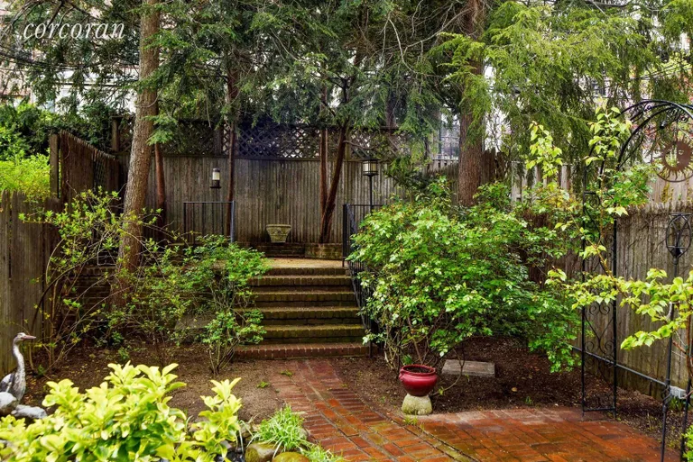 New York City Real Estate | View 225 Bergen Street | Gorgeous Landscaped Garden with Koi Pond  | View 8
