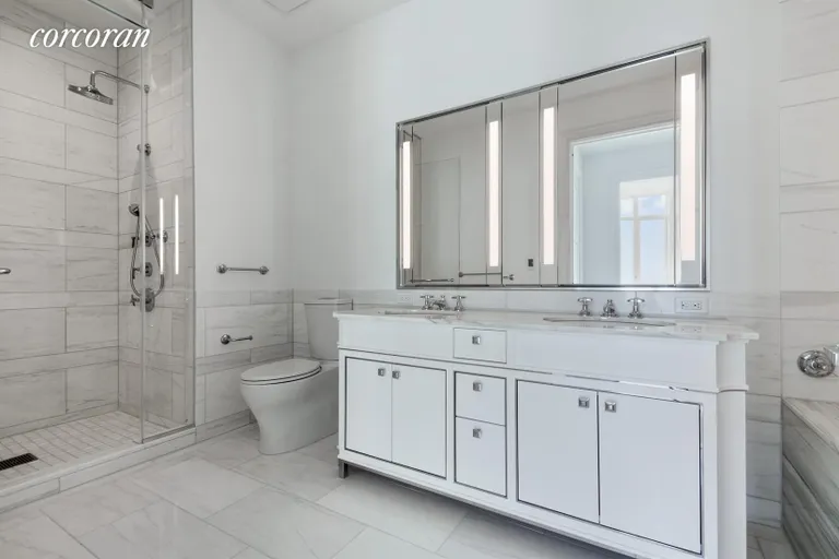 New York City Real Estate | View 30 Park Place, 65C | Master Bathroom | View 4
