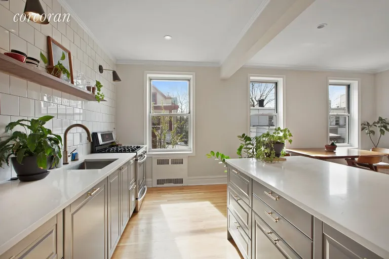 New York City Real Estate | View 40 Ocean Parkway, A2 | Open Kitchen with designer finishes | View 2
