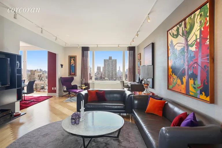 New York City Real Estate | View 220 Riverside Boulevard, 26C | Living Room | View 2