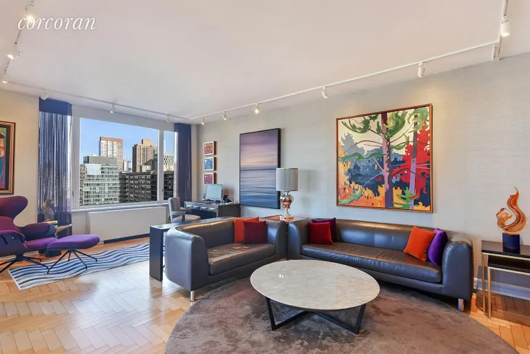 New York City Real Estate | View 220 Riverside Boulevard, 26C | Living Room | View 3