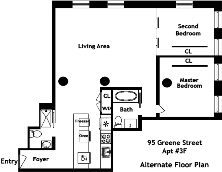 95 Greene Street, 3F | floorplan | View 5