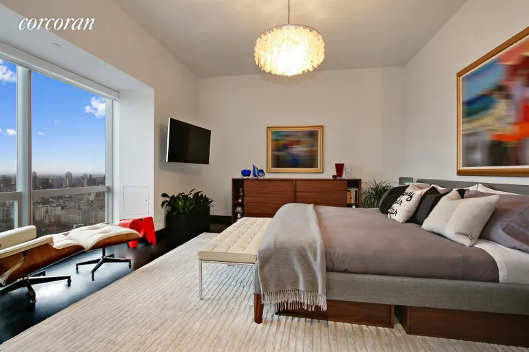 New York City Real Estate | View 157 West 57th Street, 45C | Master Bedroom | View 5