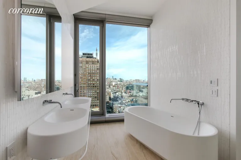 New York City Real Estate | View 56 Leonard Street, 24A EAST | Master Bathroom | View 4