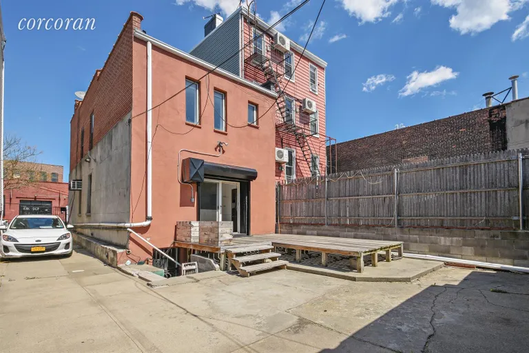 New York City Real Estate | View 138 8th Street | Backyard and Driveway | View 10