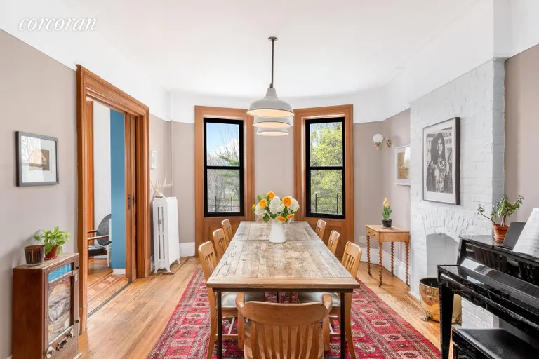 New York City Real Estate | View 163 Prospect Park West, 3L | Gracefully proportioned dining room | View 4