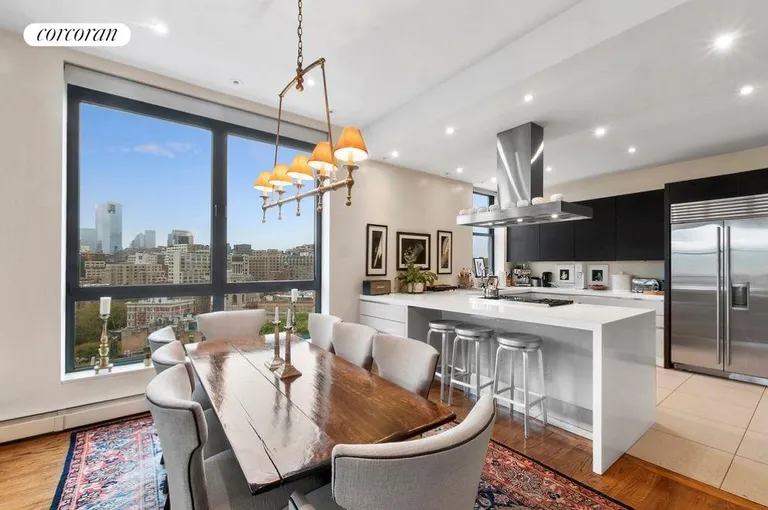 New York City Real Estate | View 2 Cornelia Street, 1004-05 | Dining room with magnificent views | View 5