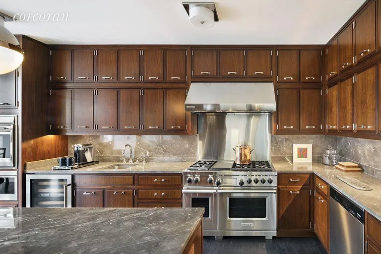 New York City Real Estate | View 155 West 11th Street, PH East | Windowed kitchen with Italian marble countertops | View 5