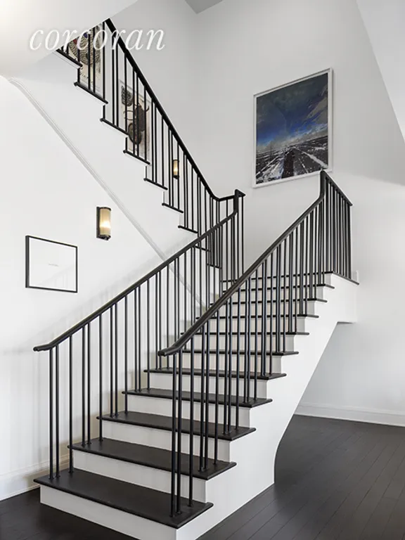 New York City Real Estate | View 155 West 11th Street, PH East | Stairway leading to the master bedroom suite | View 7