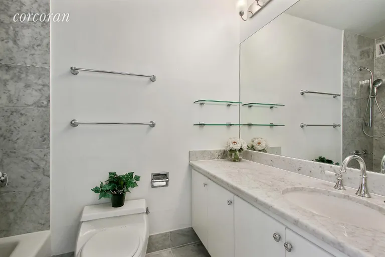 New York City Real Estate | View 45 East 25th Street, 12B | White Marble Bathroom! | View 5