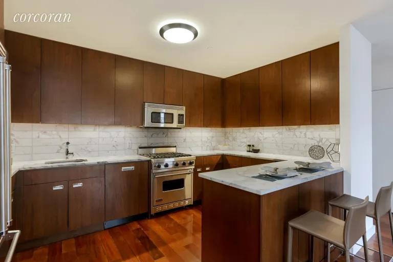 New York City Real Estate | View 1 Avenue B, Penthouse C | Open Kitchen with Viking appl and marble counters | View 2