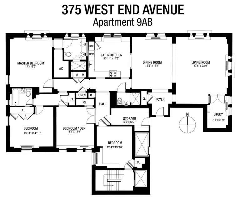 375 West End Avenue, 9AB | floorplan | View 20