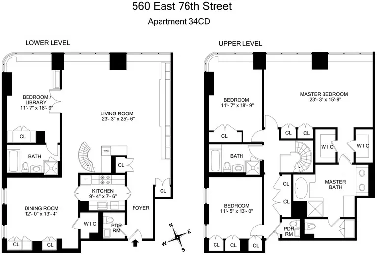 530 East 76th Street, PH34-35CD | floorplan | View 12