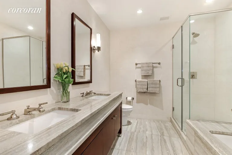 New York City Real Estate | View 80 Riverside Boulevard, 7J | Master Bathroom | View 9