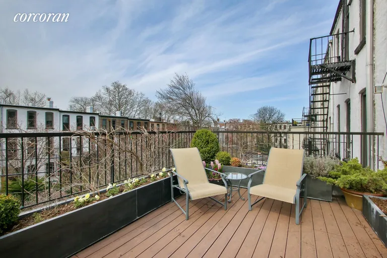 New York City Real Estate | View 408 4th Street | Landscaped terrace | View 8