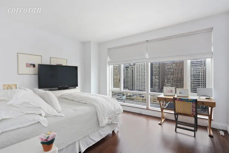 New York City Real Estate | View 70 Little West Street, 19G | Master Bedroom | View 4