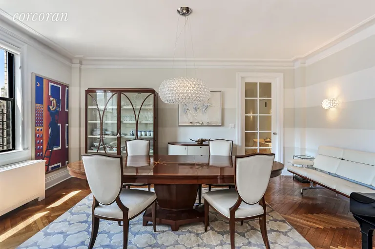New York City Real Estate | View 905 West End Avenue, 141 | Formal dining room with southern exposure  | View 3