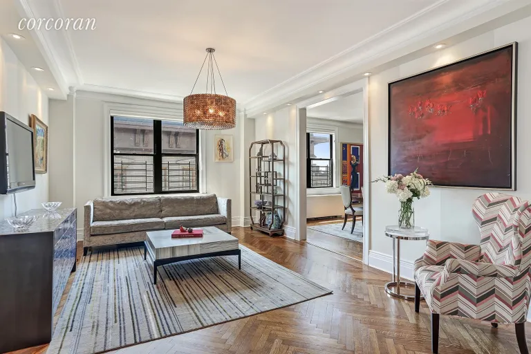 New York City Real Estate | View 905 West End Avenue, 141 | Formal living room with southern exposure | View 2