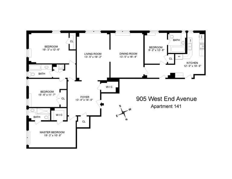 905 West End Avenue, 141 | floorplan | View 10