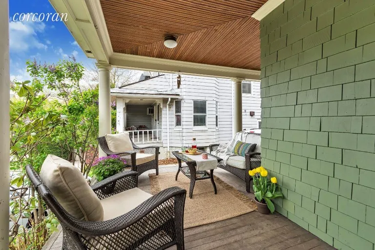 New York City Real Estate | View 237 77th Street | Sitting Area on Front Porch - Perfect for Relaxing | View 16
