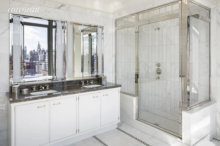 New York City Real Estate | View 155 West 11th Street, PHA | Master Bathroom vanity | View 2
