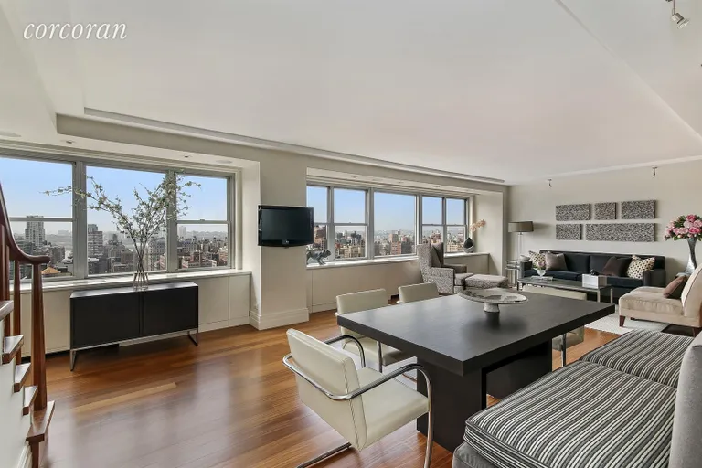 New York City Real Estate | View 15 West 72Nd Street, 28/29A | Living/Dining Room | View 2