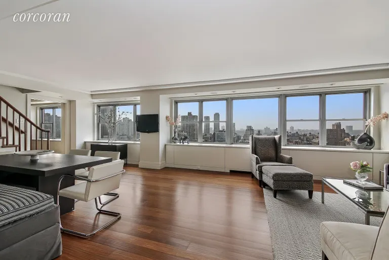 New York City Real Estate | View 15 West 72Nd Street, 28/29A | Living/Dining Room | View 3