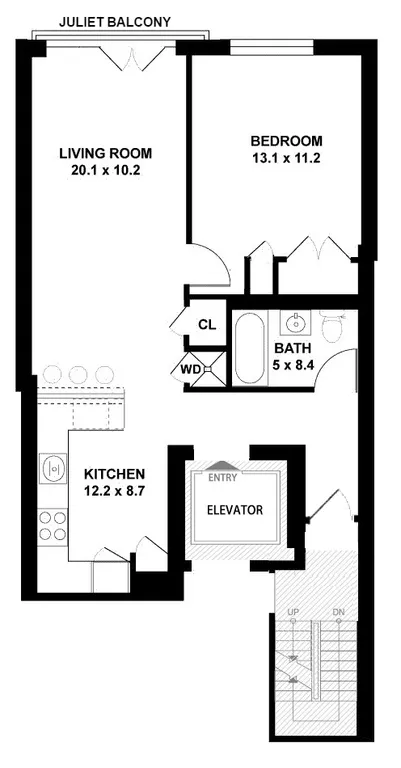 643 East 11th Street, 2B | floorplan | View 7