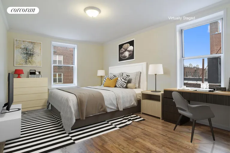 New York City Real Estate | View 385 East 16th Street, 5B | Bright bedroom with two exposures | View 2