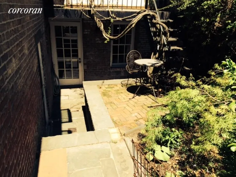 New York City Real Estate | View 310 Warren Street, 1 | Private Patio Area | View 2