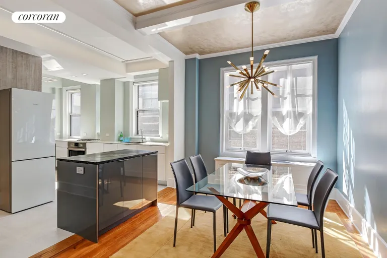New York City Real Estate | View 1060 Park Avenue, 14G | Windowed Kitchen and Dining Room | View 2