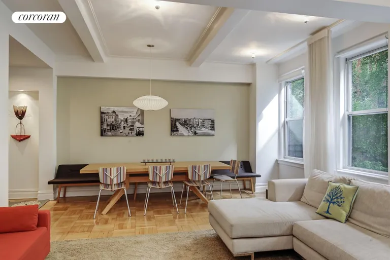 New York City Real Estate | View 201 West 89th Street, 2F | Open Dining Area with Large Seating Area | View 2