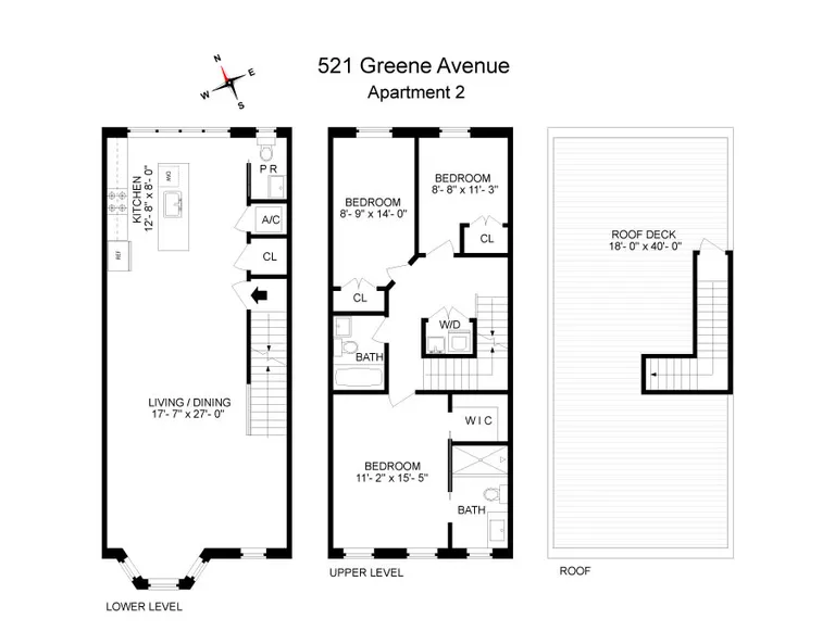 521 Greene Avenue, 2 | floorplan | View 9